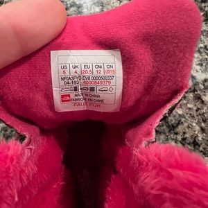 Size 5 toddler North Face Snow Boots